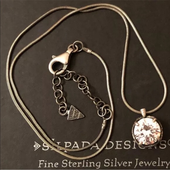 Silpada N1969 Center Stage Cubic Zirconia Necklace - Picture 2 of 13